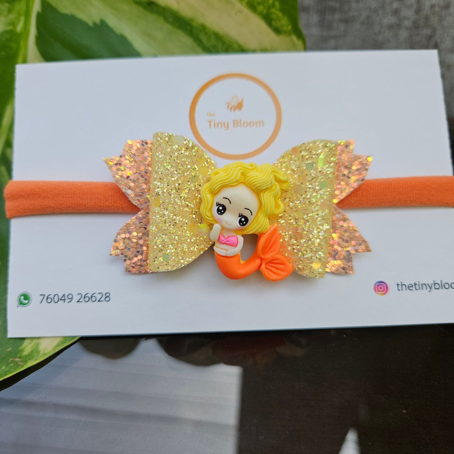 Orange Mermaid Headband