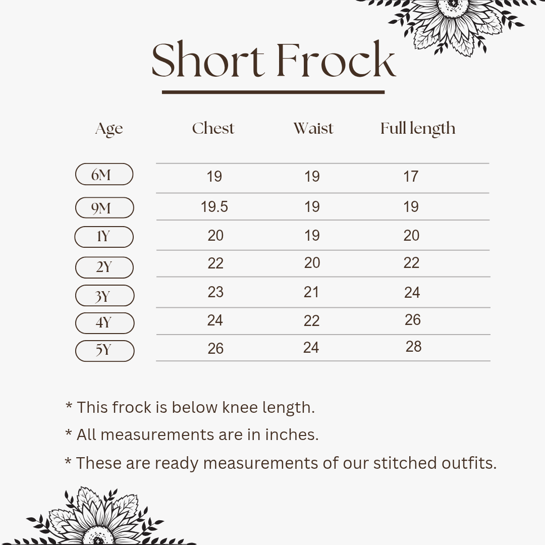 Ethnic Frock - Golden Petal