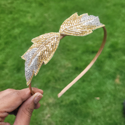 Golden leaf Headband
