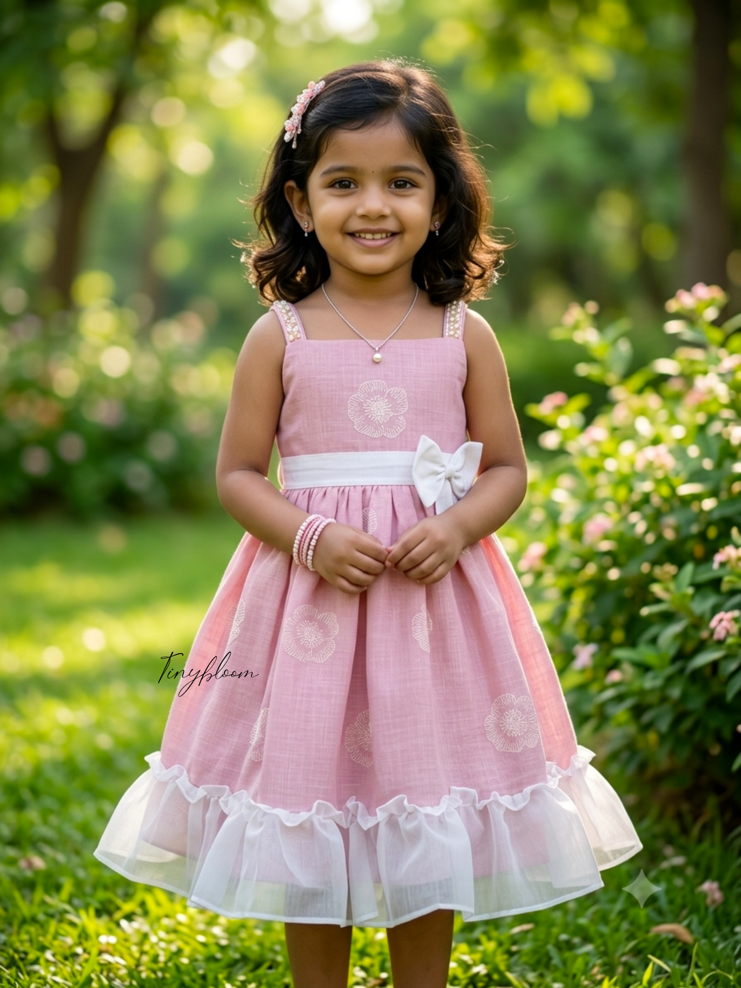 Blush Blossom - kids frock