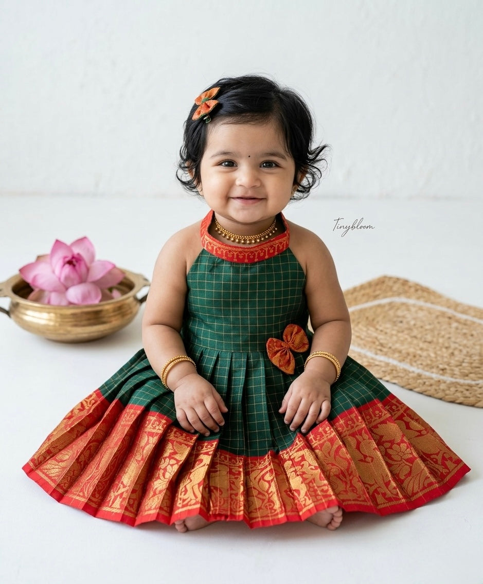 Varnam - Sungudi cotton Frock