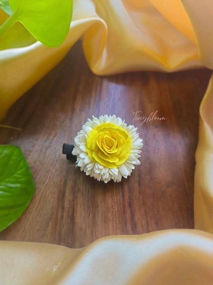 Rose - Alligator clip
