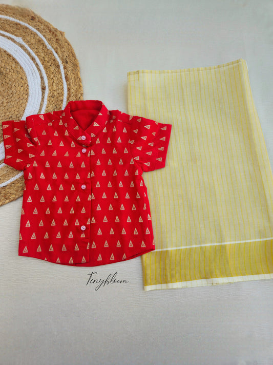 Diva Red - Boys Shirt and Vesti