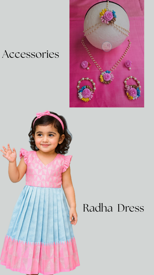 Radha full set - Long frock & Accessories