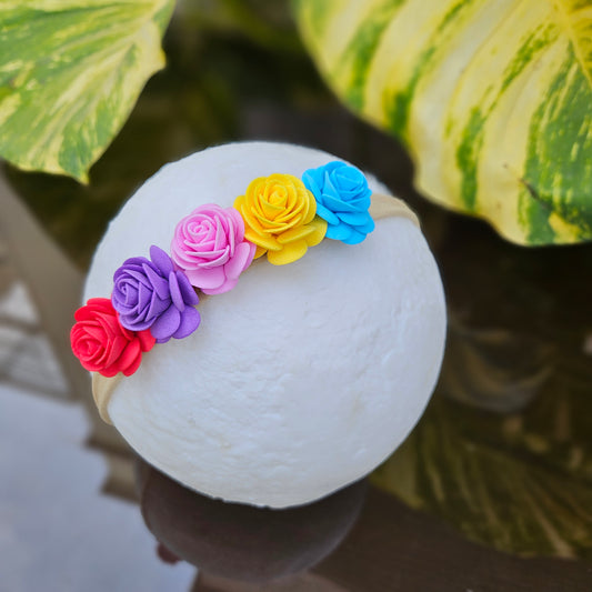 Rainbow Blossom Headband