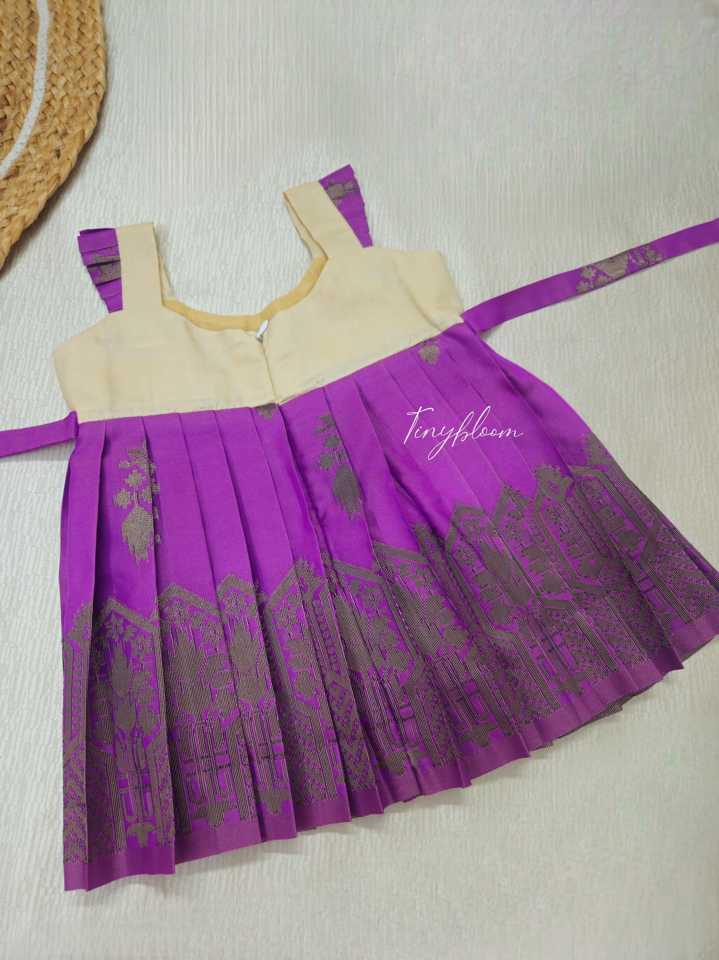 Purple orchid Frock