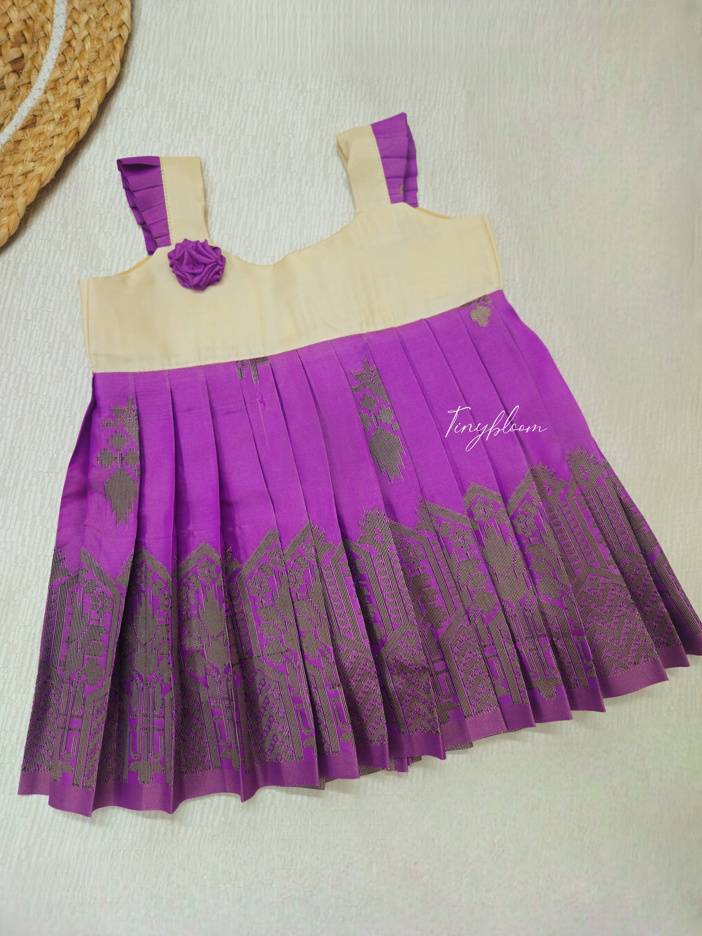 Purple orchid Frock