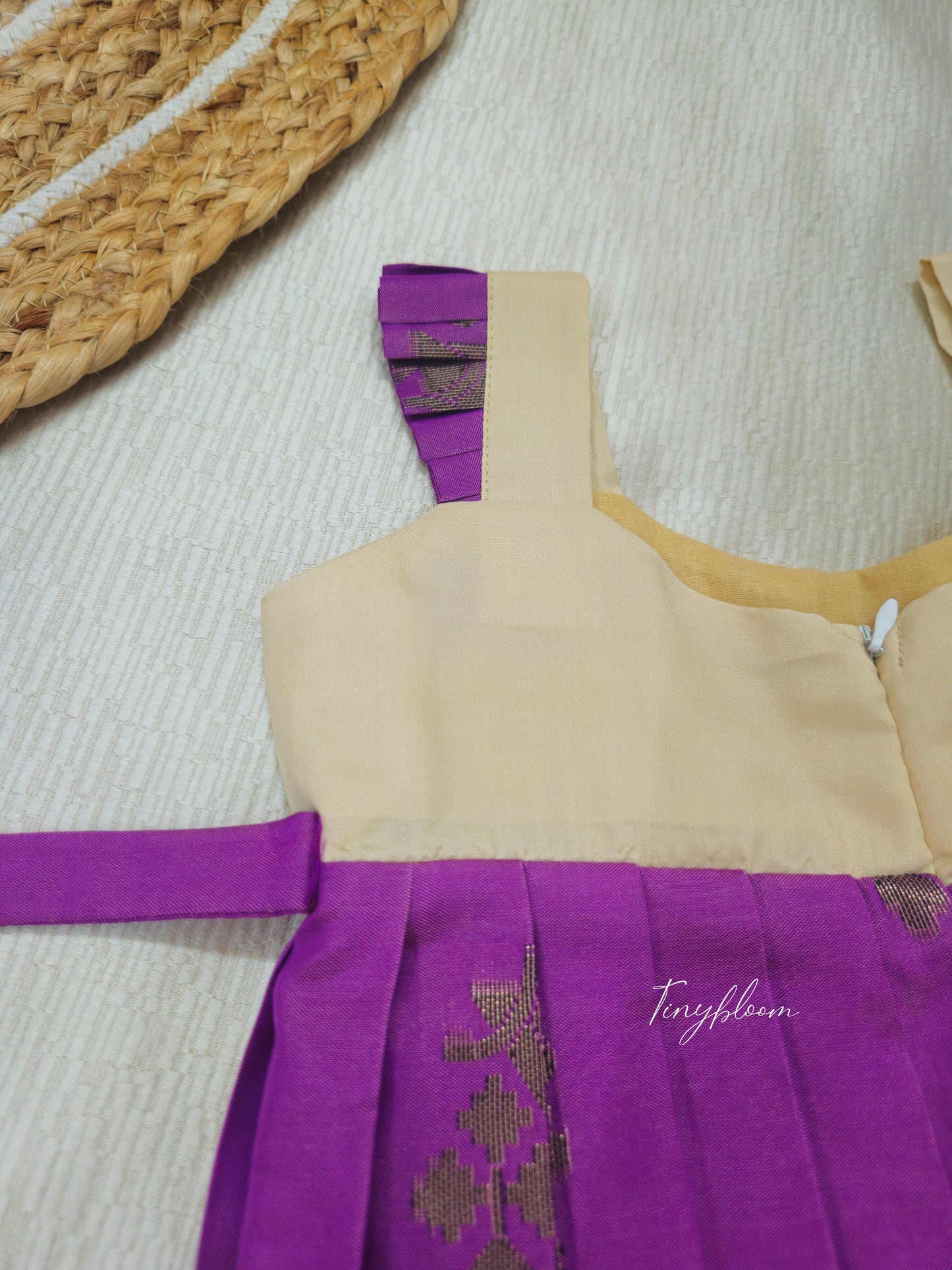 Purple orchid Frock