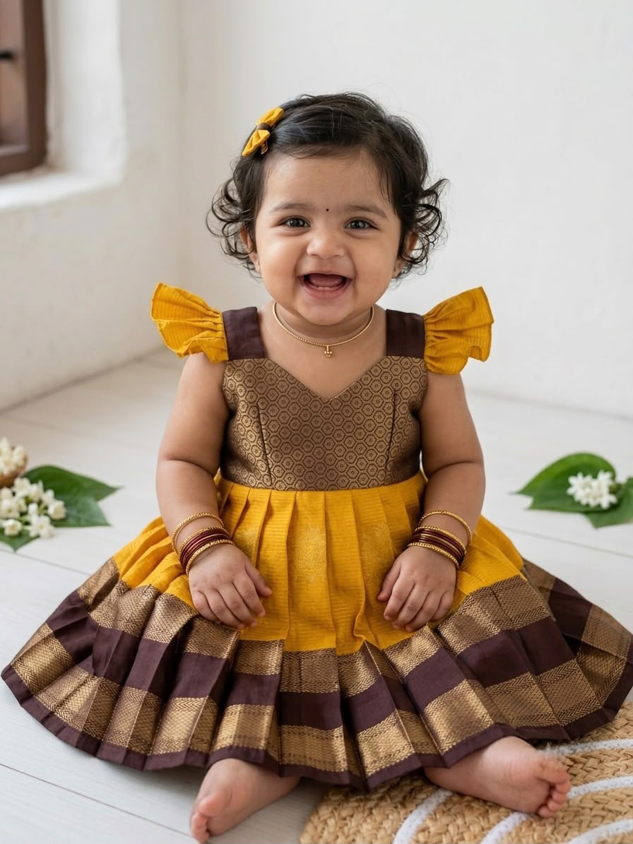 Yathra Brown - Short Frock