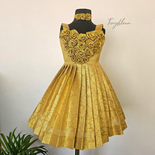 Ethnic Frock - Golden Petal